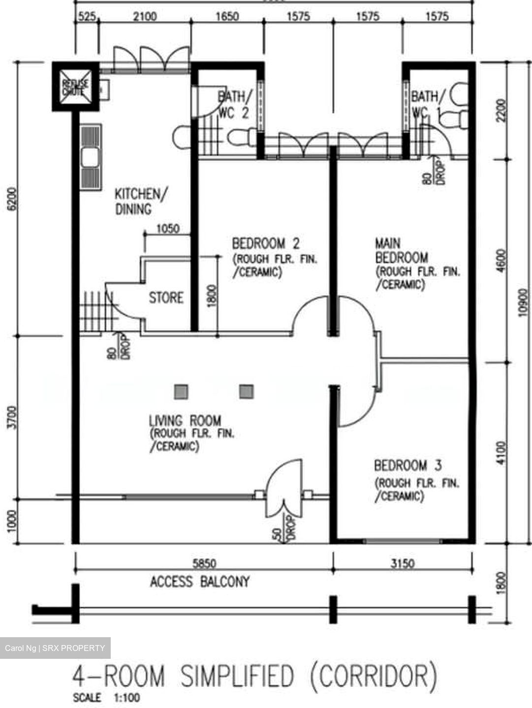 Blk 334 Woodlands Street 32 (Woodlands), HDB 4 Rooms #535764561